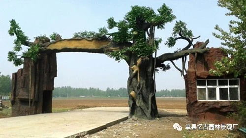 【東營仿木假樹大門制作公司】-